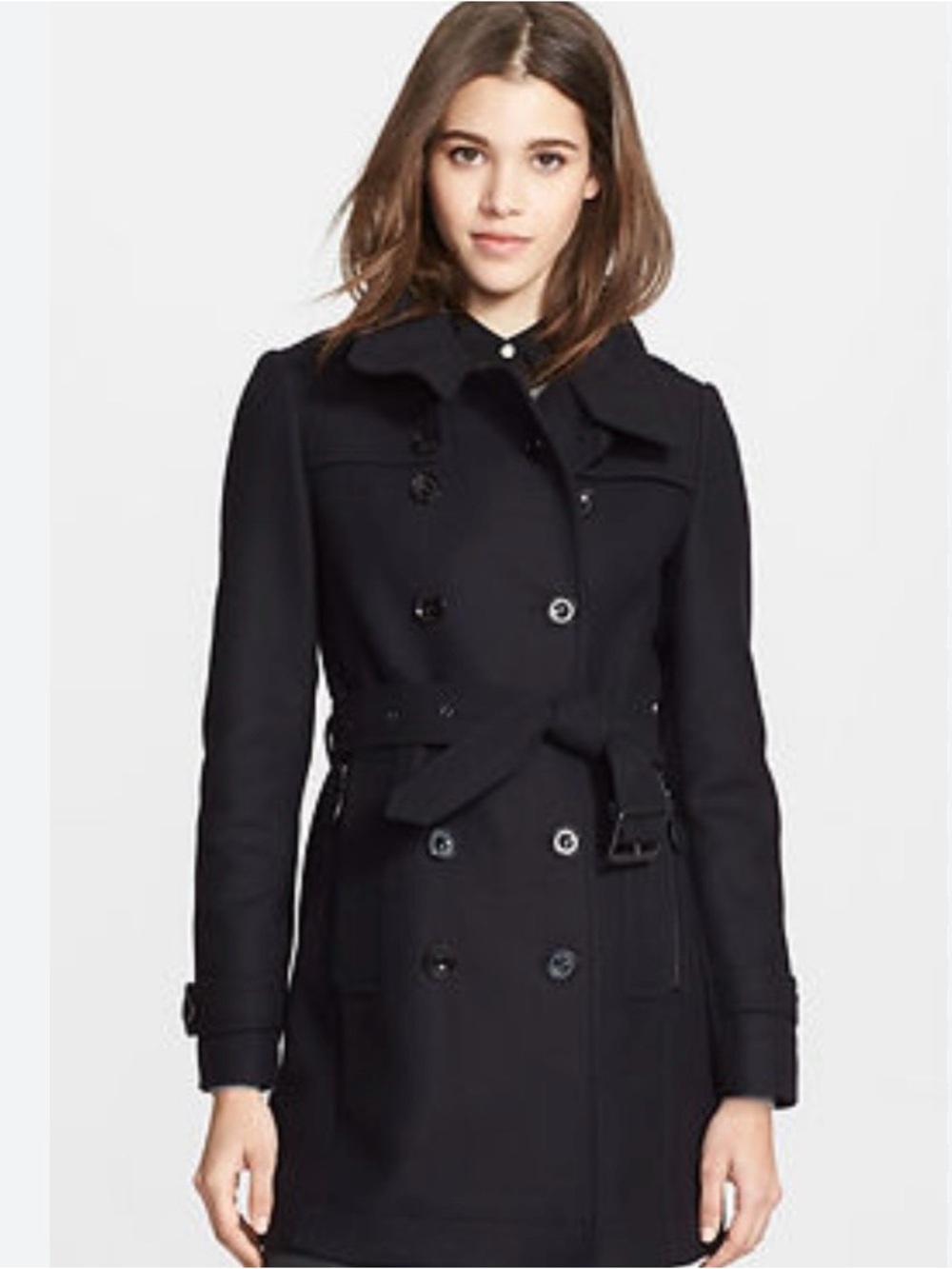 Burberry Brit Daylesmoore Double Breasted Belted Wool Coat 2